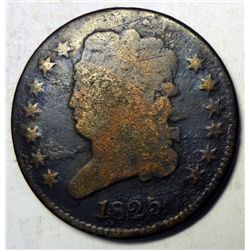 1825 half cent VG