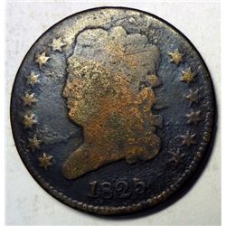 1825 half cent VG