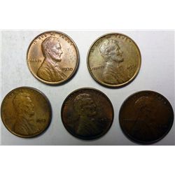 1913 XF-14 XF-29 AU55-30 BU-31 AU Lincoln penny