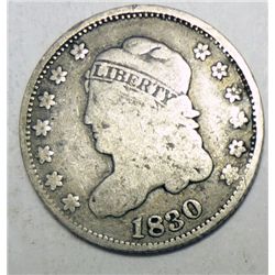 1830 Bust half dime  Fine