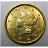 Image 1 : 1853 T1 $1 gold AU55