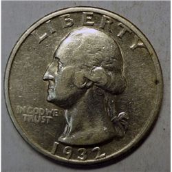 1932S Washington quarter  XF