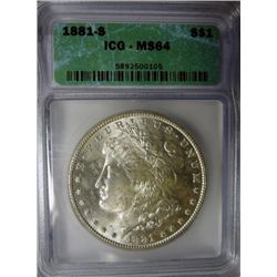 1881S Morgan $ ICG64