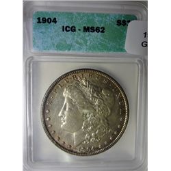 1904 Morgan $  ICG62  MS63 GS bid = $210