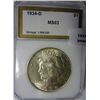 Image 1 : 1934D Peace $ PCI63