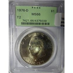 1976 D T2 Ike $ PCGS66  PCGS price guide = $80