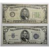 Image 1 : 1934 green seal $5 FR note VG/F  very scarce