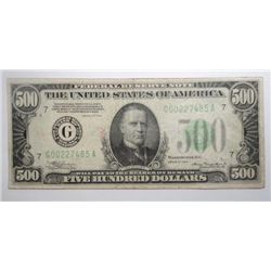 1934  $500 FR note