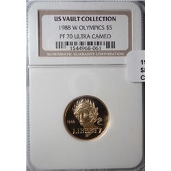 1988 US Vault Collection Olympic $5 gold