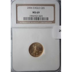 2006 $5   gold Eagle