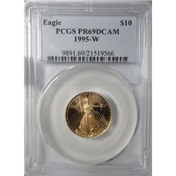 1995W Gold  1/4 oz. proof Eagle