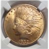 Image 2 : 1932 $10 Gold Indian NGC63