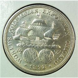 1892 Columbian half $  MS62