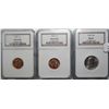 Image 1 : 1940 and 1955S Lincoln penny NGC65RD