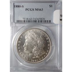 1880S Morgan $  PCGS63