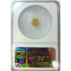 Image 3 : 1876 CALIFORNIA GOLD OCTAGONAL 25 CENT BG-780 NGC MS-62