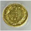Image 4 : 1876 CALIFORNIA GOLD OCTAGONAL 25 CENT BG-780 NGC MS-62