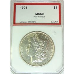 1901 MORGAN DOLLAR PCI MS-60