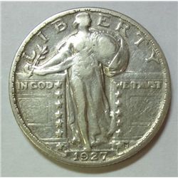 1927-S STANDING LIBERTY QUARTER VF/XF