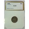 Image 1 : 1856 SMALL DATE SEATED DIME PCI AU-50