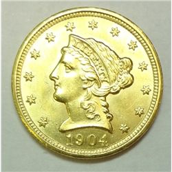 1904 $2.5 GOLD MS-63