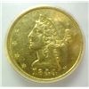 Image 2 : 1844-O $5 GOLD LIBERTY ICG AU-58 DETAILS- DAMAGED