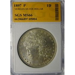1897 MORGAN SILVER DOLLAR GEM BU