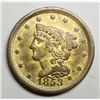 Image 1 : 1853 HALF CENT CLEANED AU