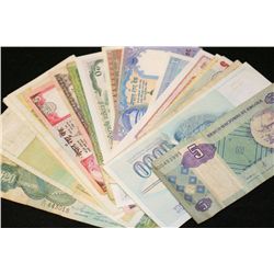 Foreign Bank Notes, various dates, conditions & denominations, lot of 25