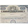 Image 1 : International Telephone & Telegraph Corp. Stock Certificate dated 1964