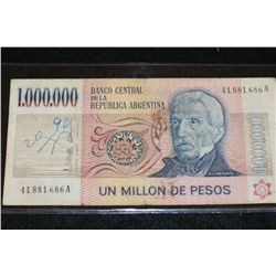 Argentina Un Millon De Pesos Foreign Bank Note