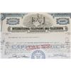 Image 1 : International Telephone & Telegraph Corp. Stock Certificate dated 1965