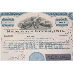 Seatrain Lines, Inc. Stock Certificate dated 1960