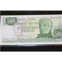 Argentina 500 Pesos Foreign Bank Note