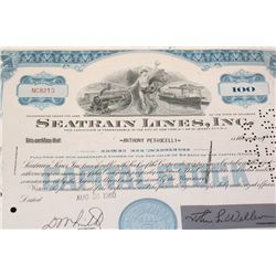 Seatrain Lines, Inc. Stock Certificate dated 1960