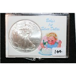 2010 Silver Eagle $1,  Baby's 1st Silver Dollar 