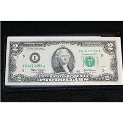 2003 US Federal Reserve Note $2, UNC, #I61013358A