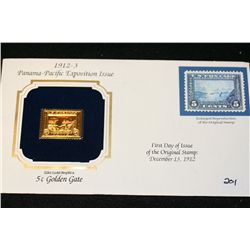 1912-3 Panama-Pacific Exposition 22kt Gold Stamp