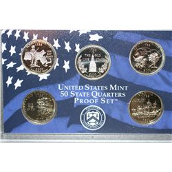 2000 US Mint State Quarter Proof Set