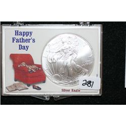 2010 Silver Eagle $1, "Happy Father's Day"