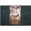 Image 1 : 2012 Copper Ingot, .999 Fine 1 Oz.