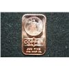 Image 1 : 2012 Copper Ingot, .999 Fine 1 Oz.