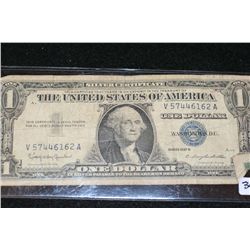 1957-B US Silver Certificate $1, Blue Seal, #V57446162A