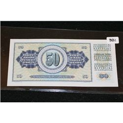 Jugoslavija 50 Pedeset Dinara Foreign Bank Note