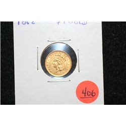 1862 Liberty $1 Gold Coin