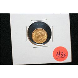 1852 Liberty $1 Gold Coin