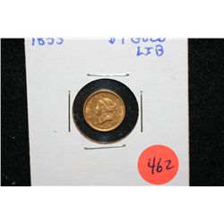 1853 Liberty $1 Gold Coin
