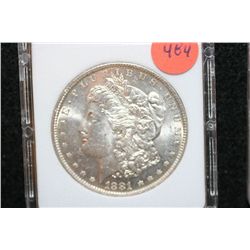 1881 Silver Morgan $1, MCPCG Graded MS60