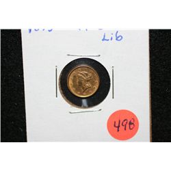 1853 Liberty $1 Gold Coin