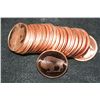 Image 1 : 2011 Buffalo Copper Round, .999 Fine 1 Oz., Roll, Lot of 20